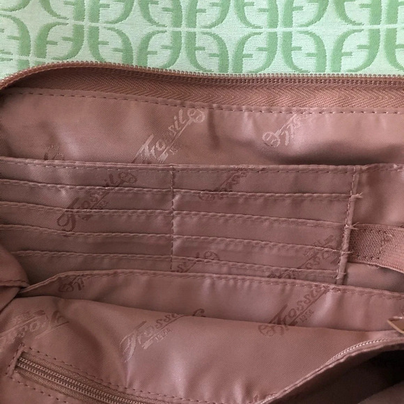 Fossil green cross  body bag canvas/leather - Picture 12 of 12